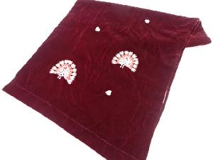 アンティーク　ビロード孔雀模様刺繍ショール